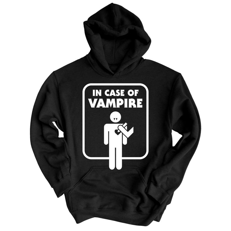 In Case of Vampire Graphic Hoodie