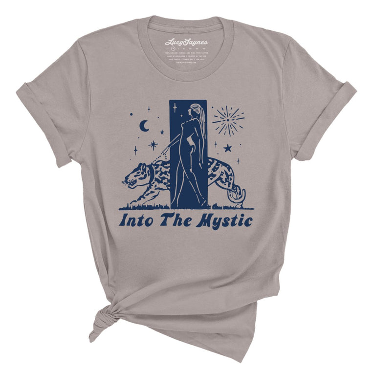 Into The Mystic Graphic Tee - Pebble Brown