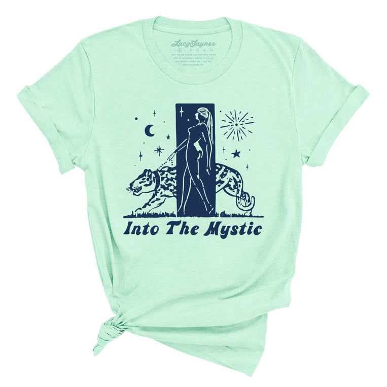 Into The Mystic Graphic Tee - Heather Mint