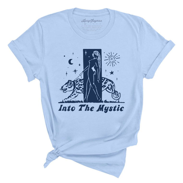 Into The Mystic Graphic Tee - Light Blue