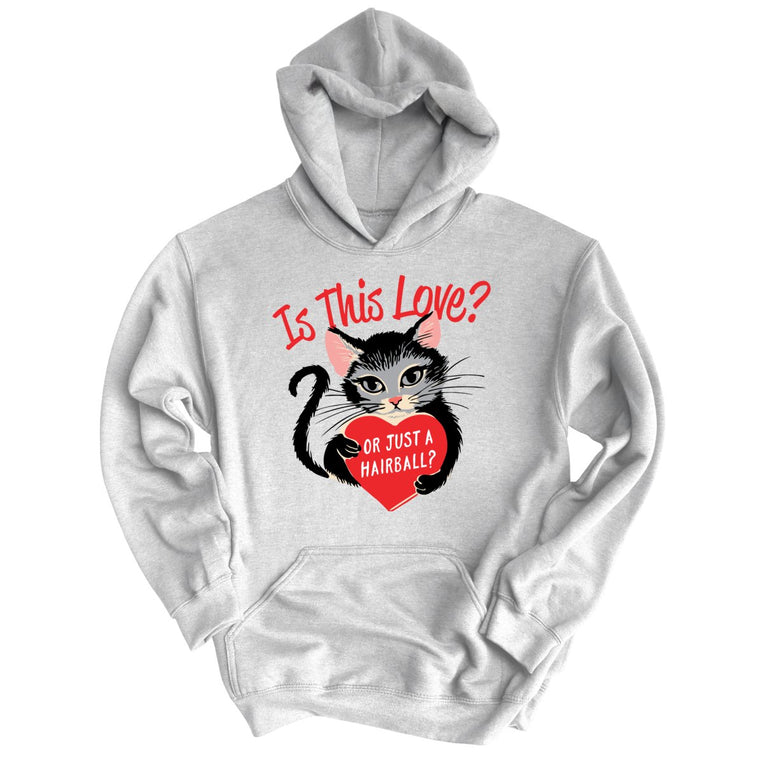 Is This Love Graphic Hoodie - Grey Heather