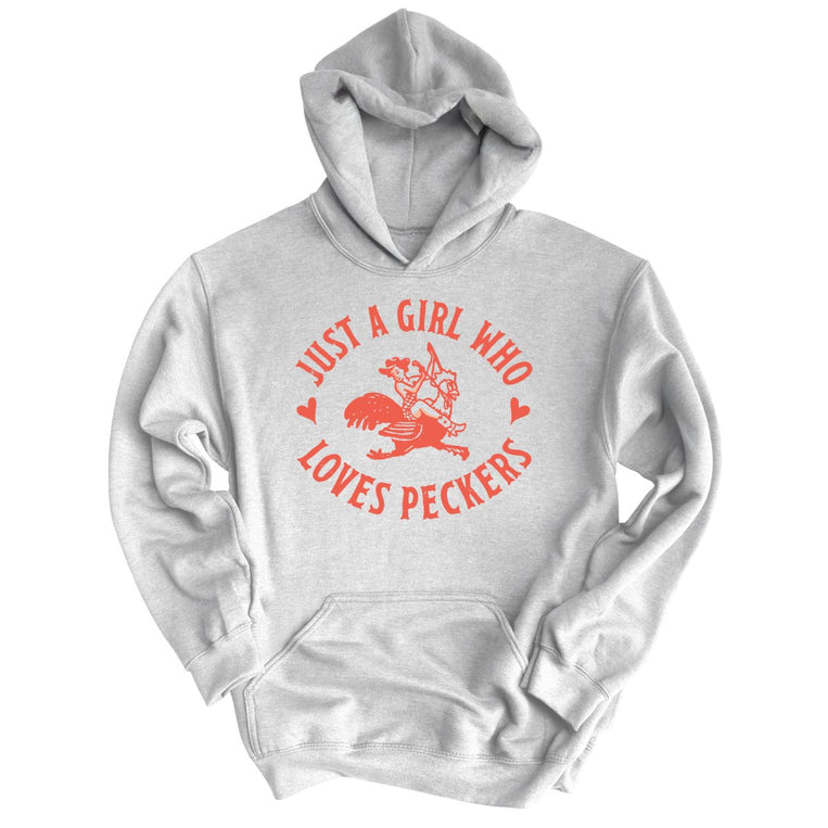 Just a Girl Who Loves Peckers Graphic Hoodie