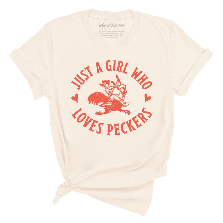 Just a Girl Who Loves Peckers Graphic Tee