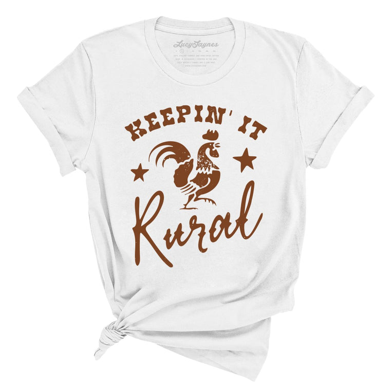 Keepin' it Rural Graphic Tee - White