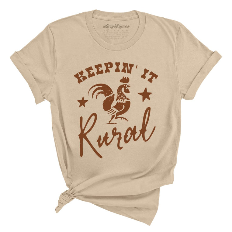 Keepin' it Rural Graphic Tee - Tan