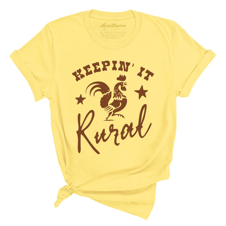 Keepin' it Rural Graphic Tee - Yellow