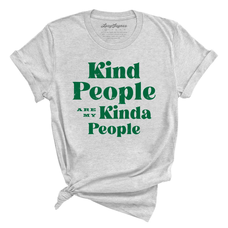 Kind People Are My Kinda People Graphic Tee - Athletic Heather