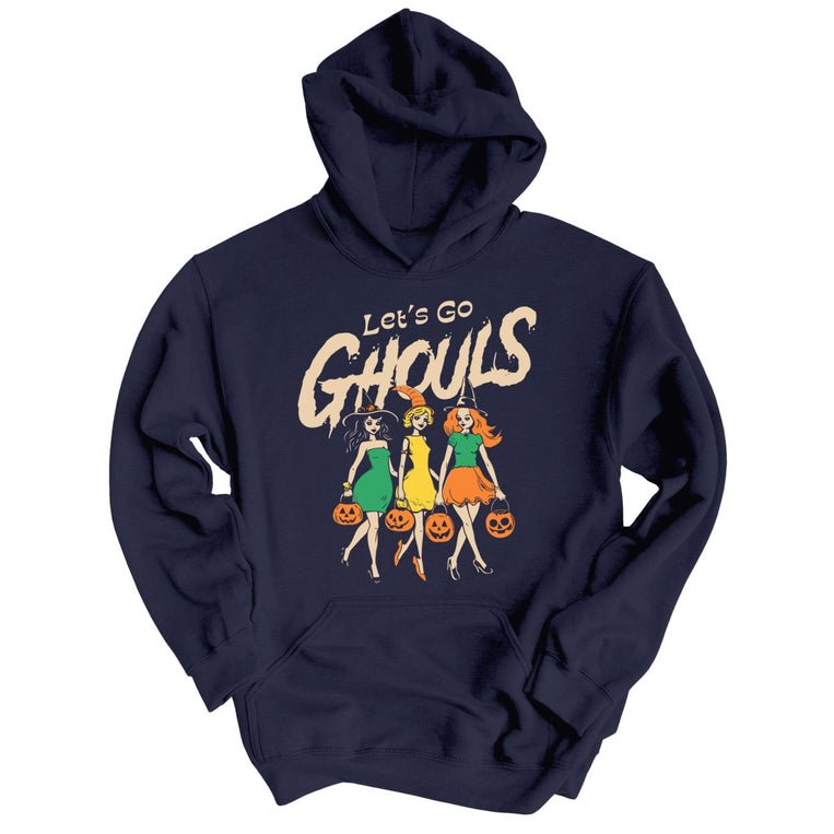 Let's Go Ghouls Graphic Hoodie - Classic Navy