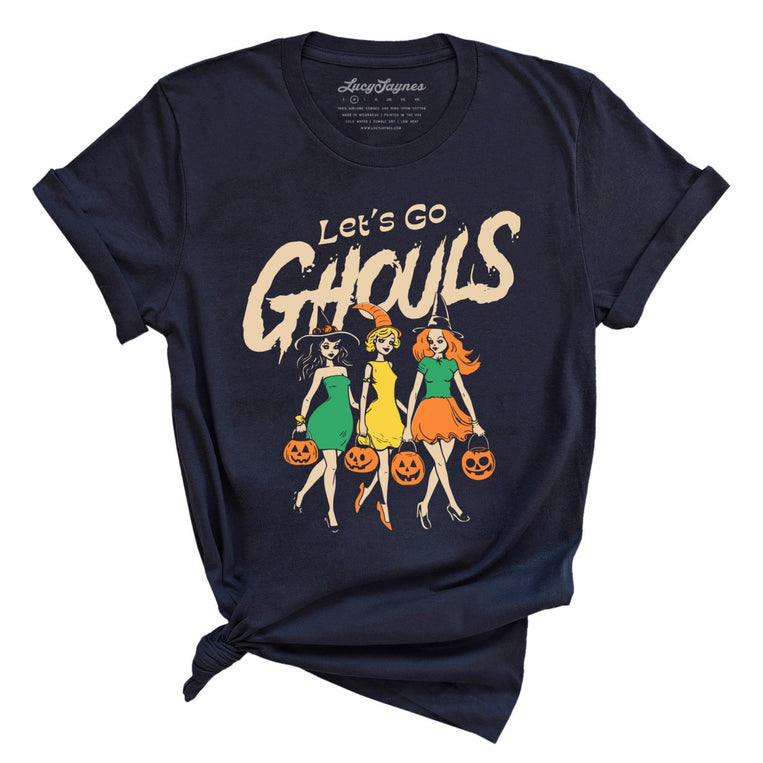 Let's Go Ghouls Graphic Tee - Navy