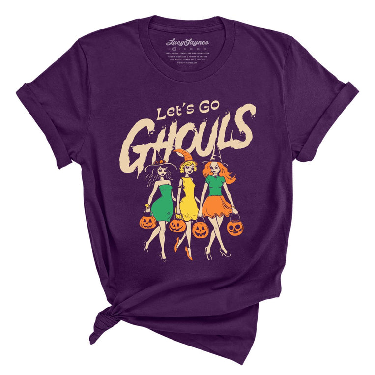 Let's Go Ghouls Graphic Tee - Team Purple