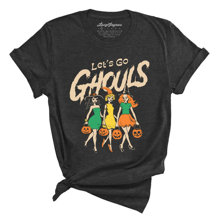 Let's Go Ghouls Graphic Tee - Dark Grey Heather