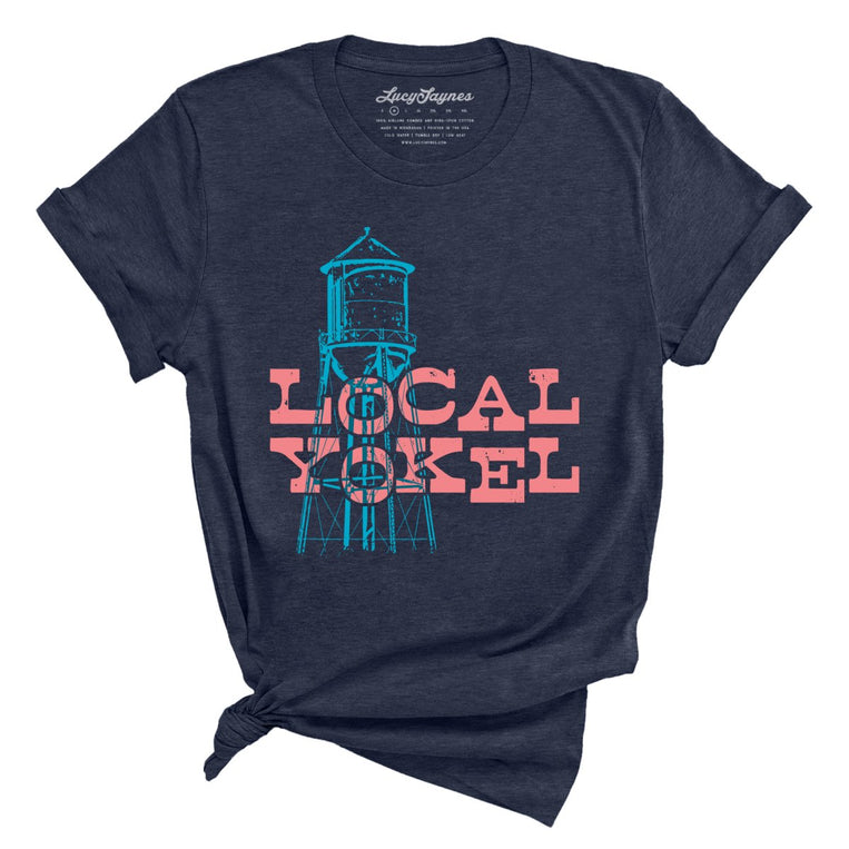 Local Yokel Graphic Tee - Heather Midnight Navy