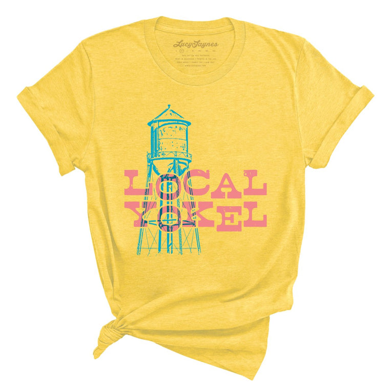 Local Yokel Graphic Tee - Heather Yellow