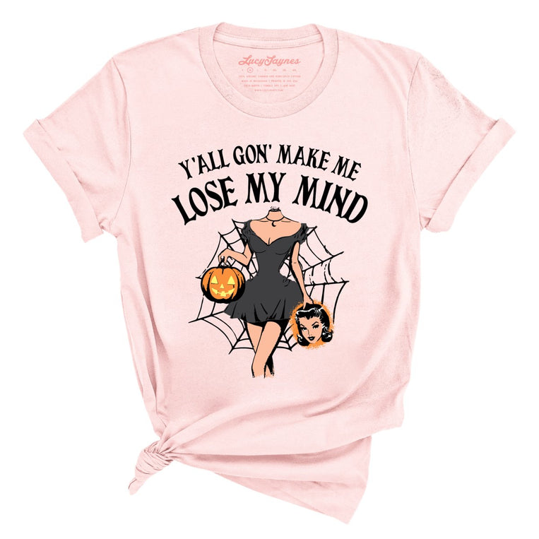 Lose My Mind Graphic Tee - Soft Pink