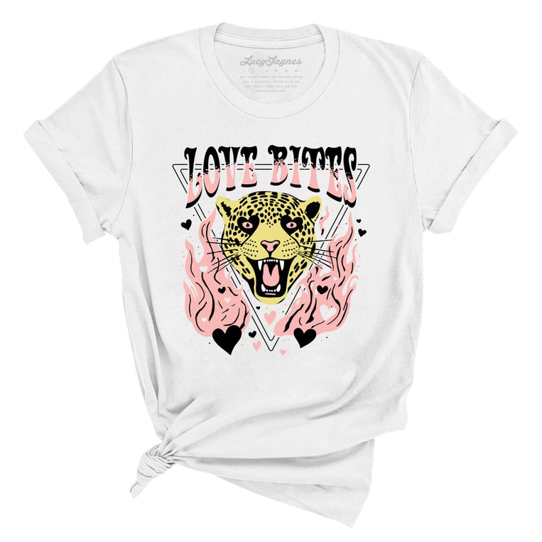 Love Bites Graphic Tee - White