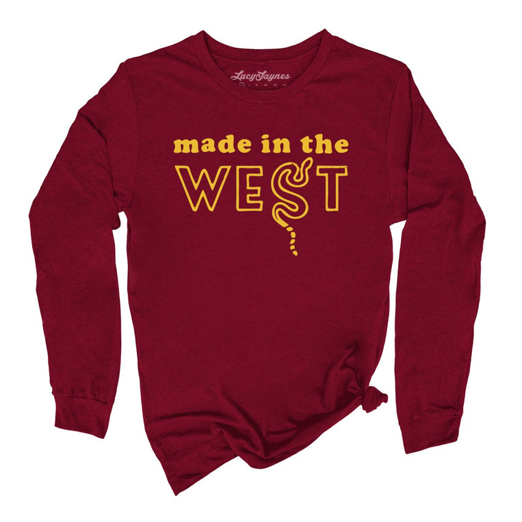 Made In The West Graphic Long Sleeve Tee - Cardinal
