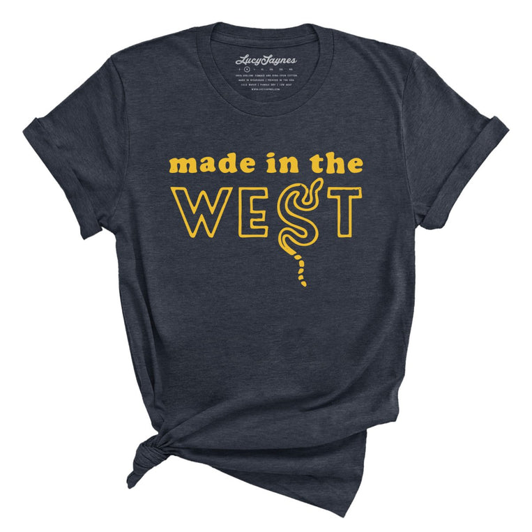 Made In The West Graphic Tee - Heather Midnight Navy