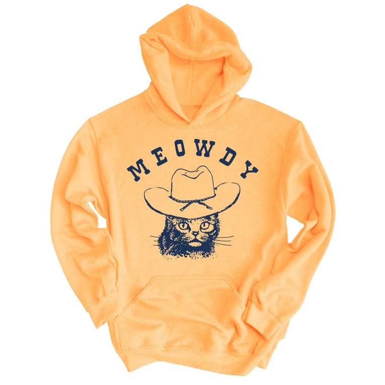 Meowdy Graphic Hoodie - Peach