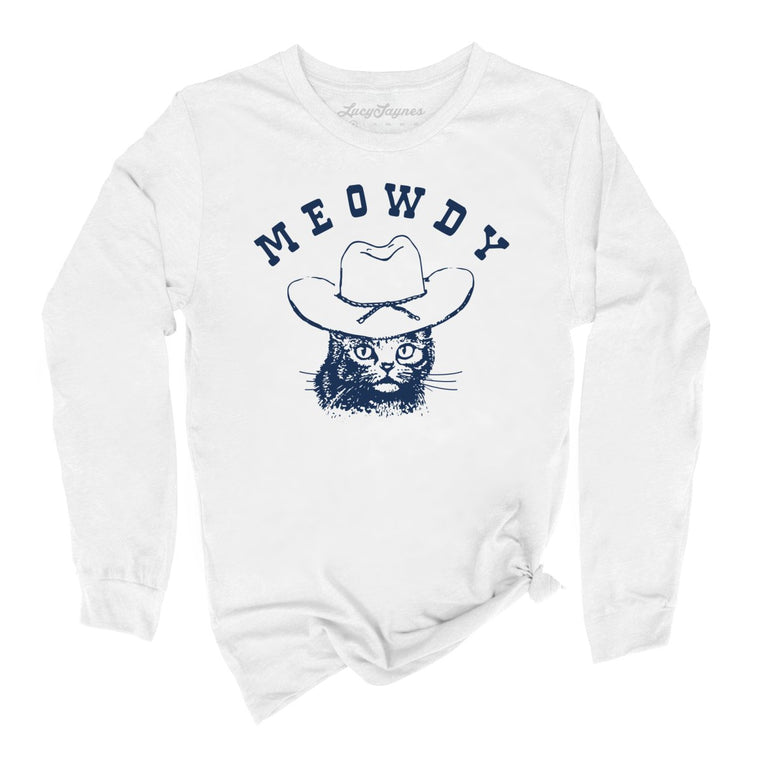 Meowdy Graphic Long Sleeve Tee