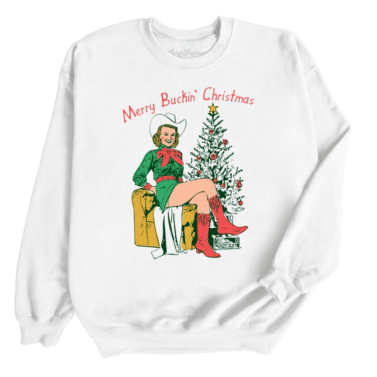 Merry Buckin' Christmas Graphic Sweatshirt