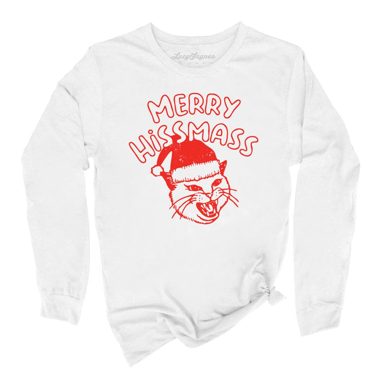 Merry Hissmass Graphic Long Sleeve Tee