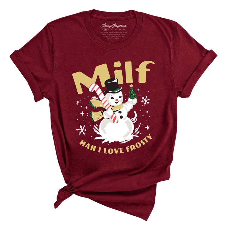 Man I Love Frosty Graphic Tee - Cardinal
