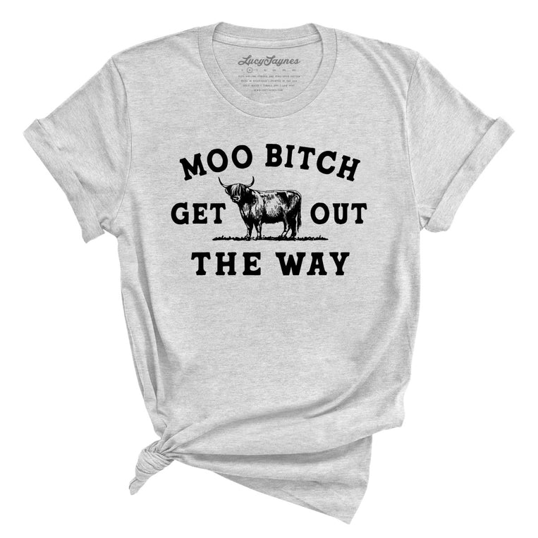 Moo Bitch Get Out The Way Graphic Tee - Athletic Heather