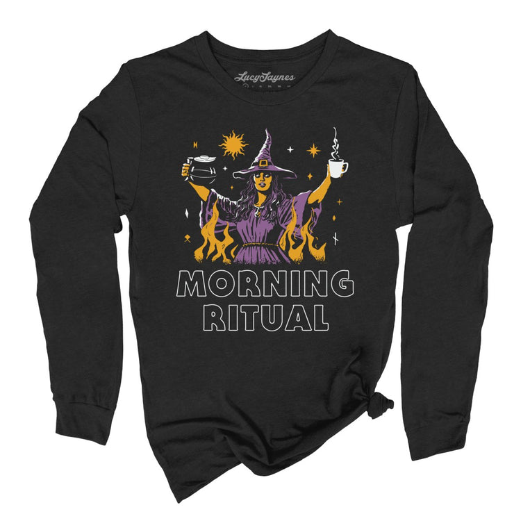 Morning Ritual Graphic Long Sleeve Tee