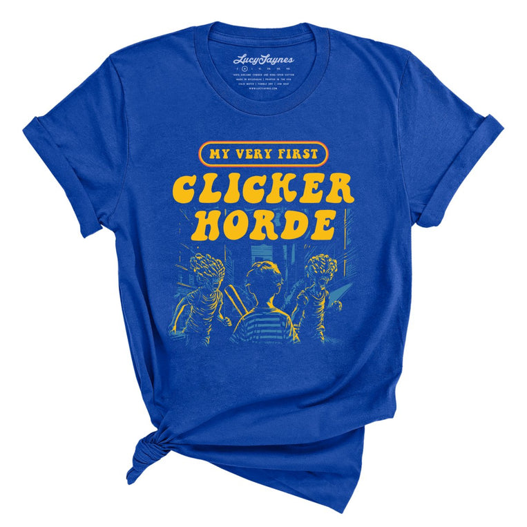 My Very First Clicker Horde Graphic Tee - True Royal