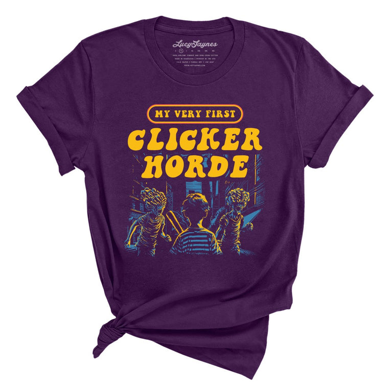 My Very First Clicker Horde Graphic Tee - Team Purple