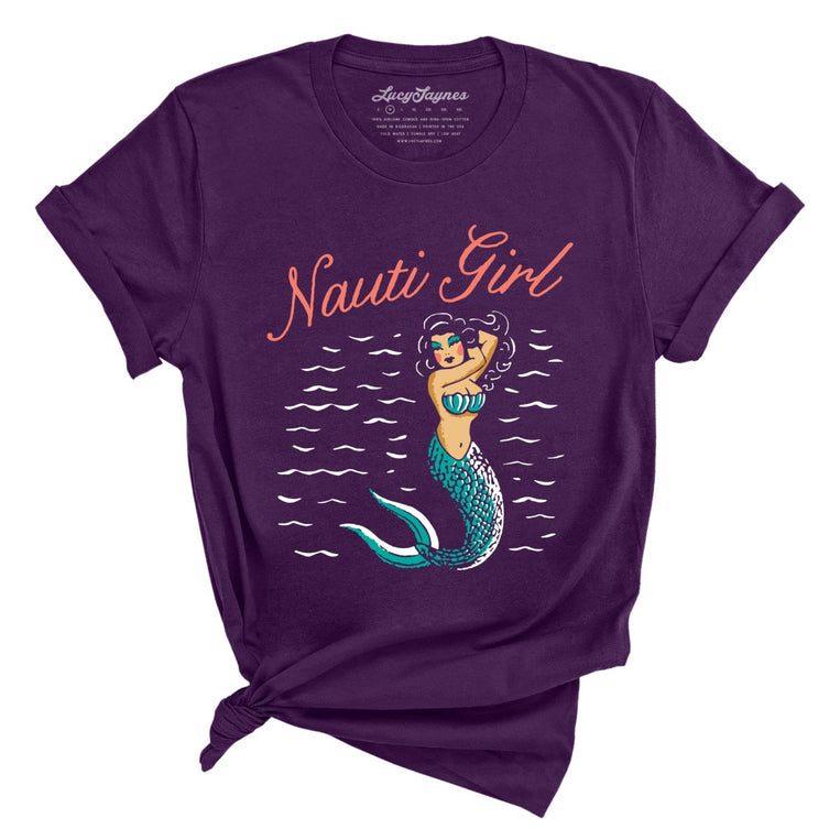 Nauti Girl Graphic Tee - Team Purple