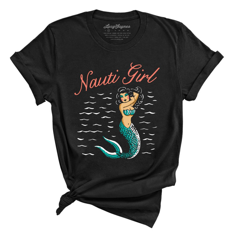 Nauti Girl Graphic Tee - Black