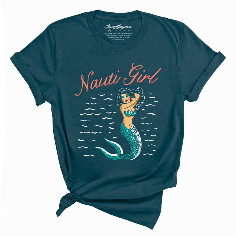 Nauti Girl Graphic Tee - Deep Teal