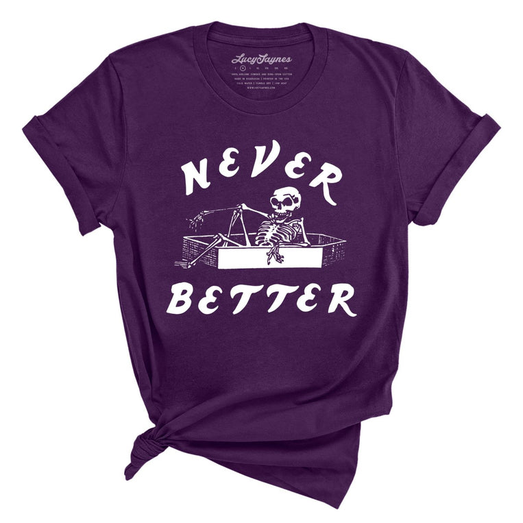Never Better Graphic Tee - Team Purple