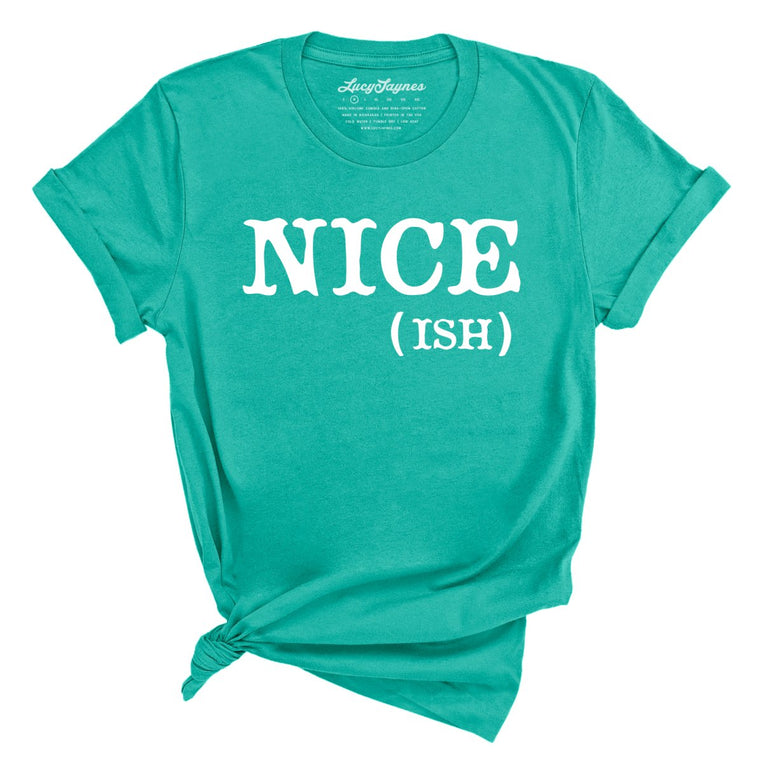 Nice Ish Graphic Tee - Teal