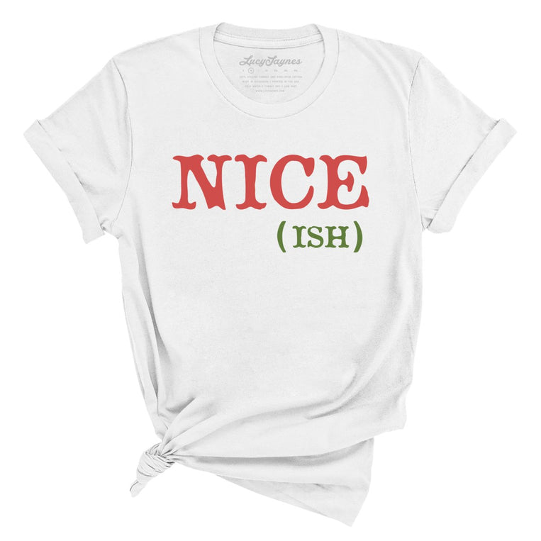 Nice Ish Graphic Tee - White