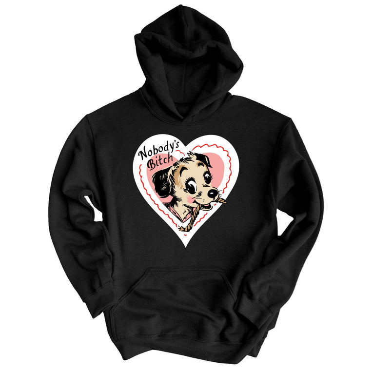 Nobody's Bitch Graphic Hoodie - Black