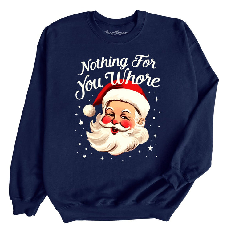 Nothing For You Graphic Sweatshirt - Navy