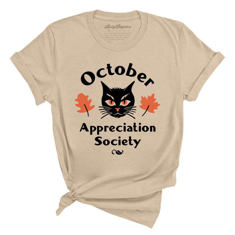 October Appreciation Society Graphic Tee - Tan