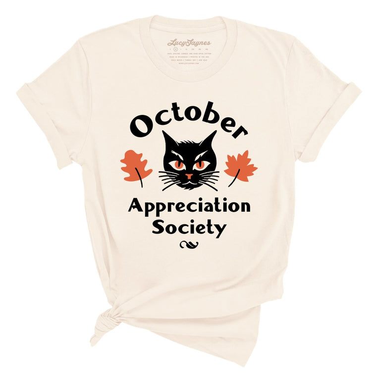 October Appreciation Society Graphic Tee - Natural