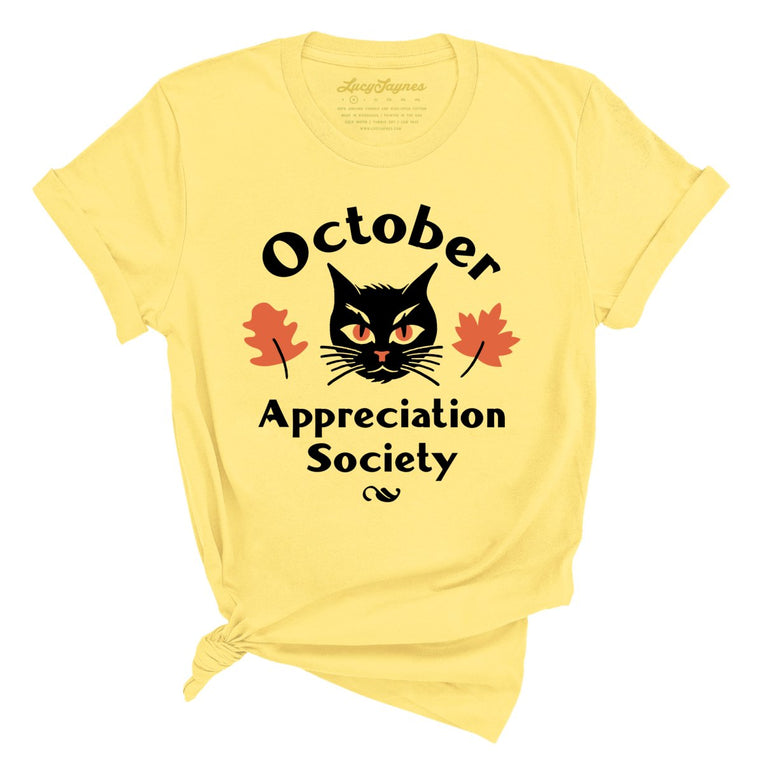 October Appreciation Society Graphic Tee - Yellow