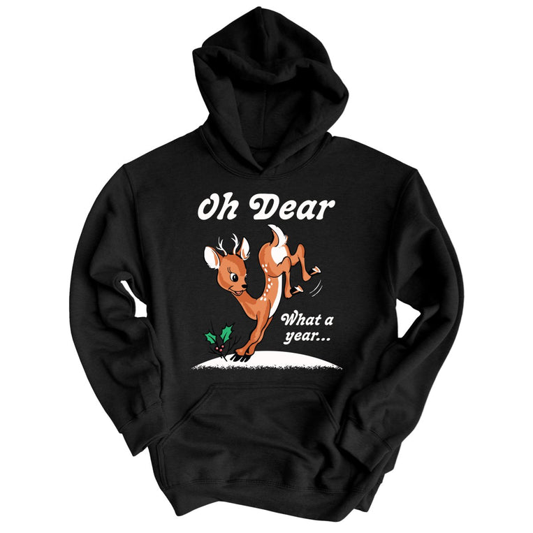 Oh Dear What A Year Graphic Hoodie
