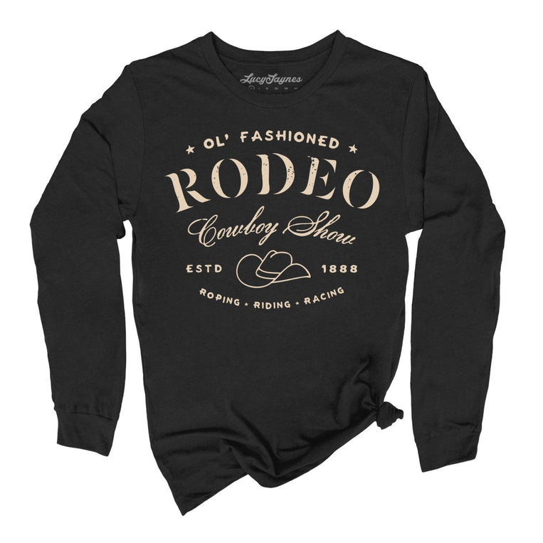 Old Fashioned Rodeo Graphic Long Sleeve Tee