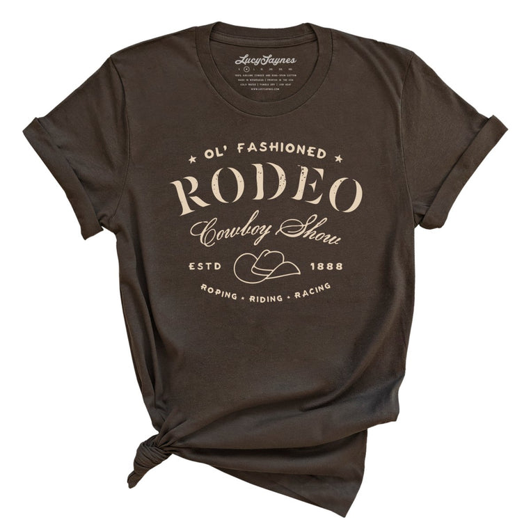 Old Fashioned Rodeo Graphic Tee - Brown
