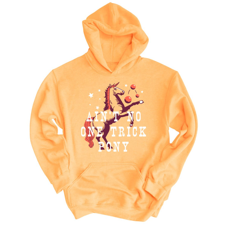One Trick Pony Graphic Hoodie - Peach