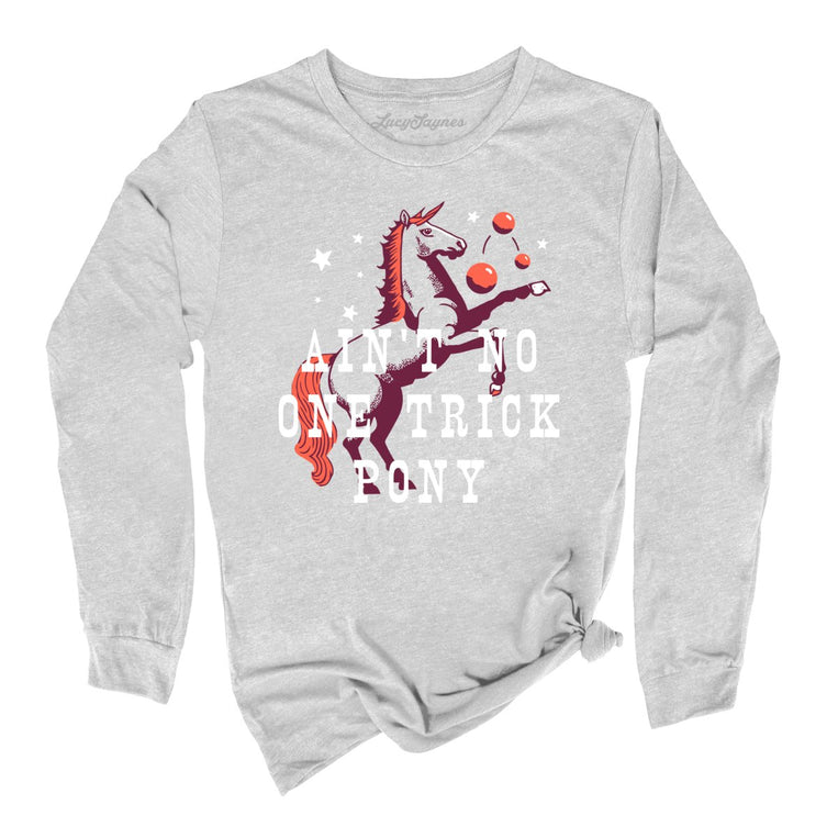 One Trick Pony Graphic Long Sleeve Tee - Athletic Heather