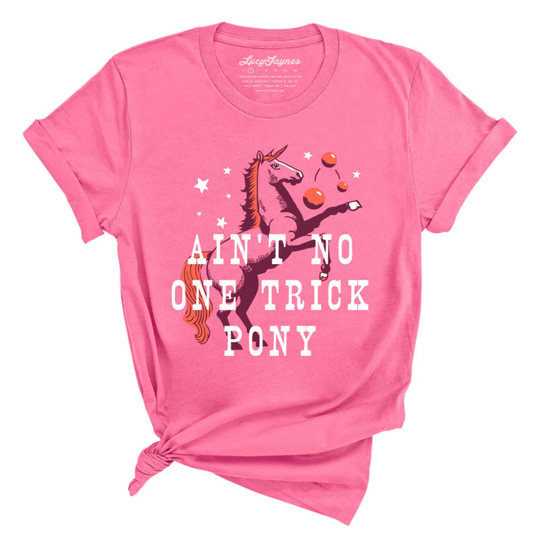 One Trick Pony Graphic Tee - Charity Pink