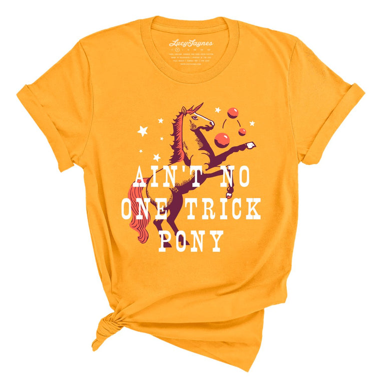 One Trick Pony Graphic Tee - Gold