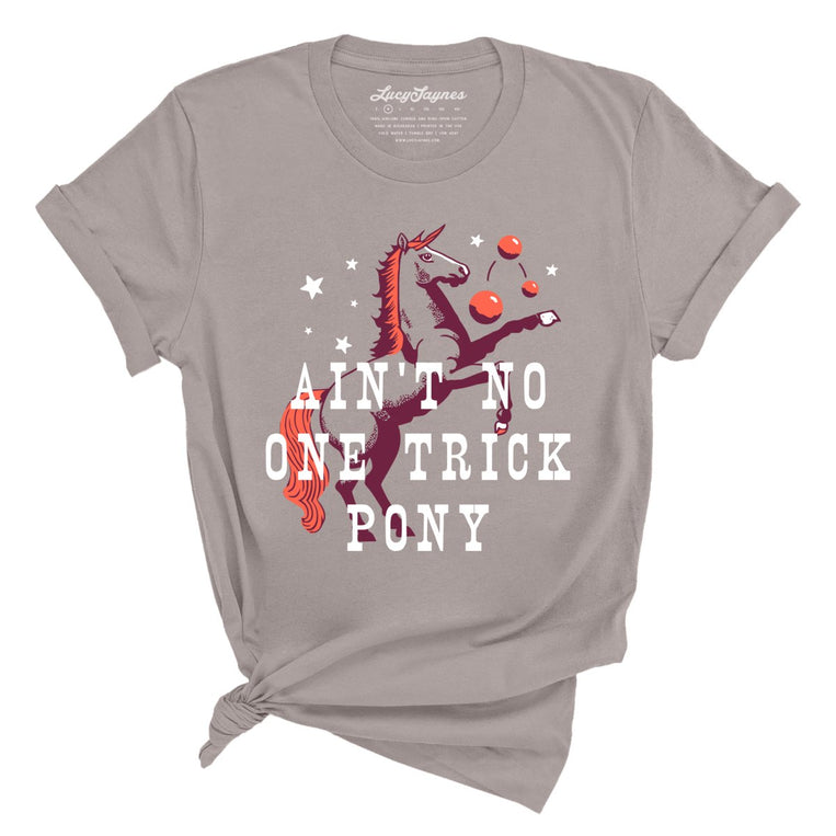 One Trick Pony Graphic Tee - Pebble Brown