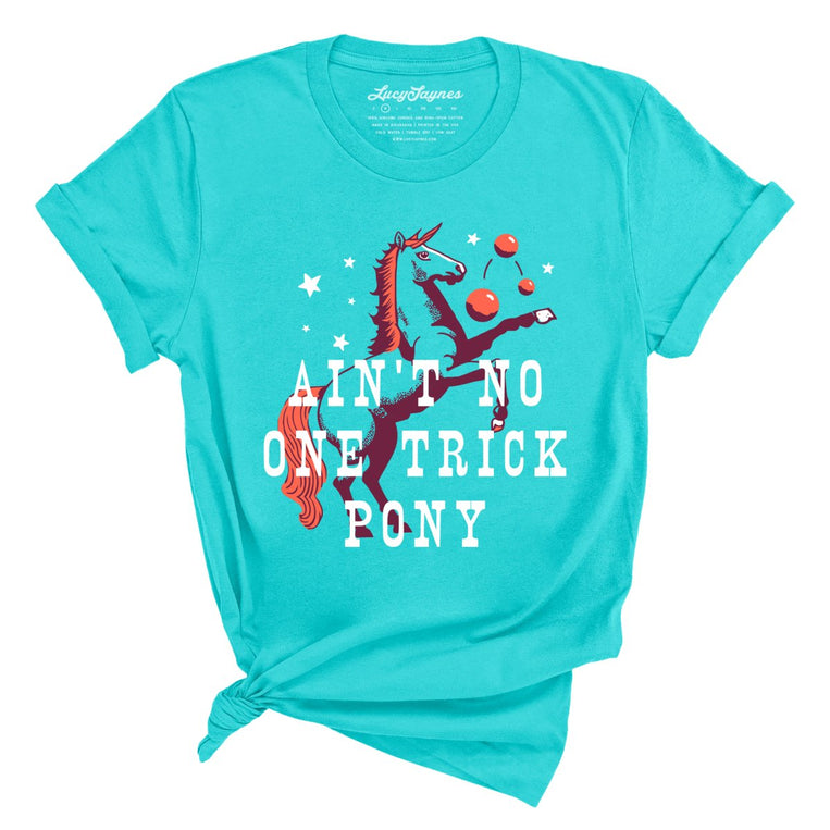 One Trick Pony Graphic Tee - Turquoise